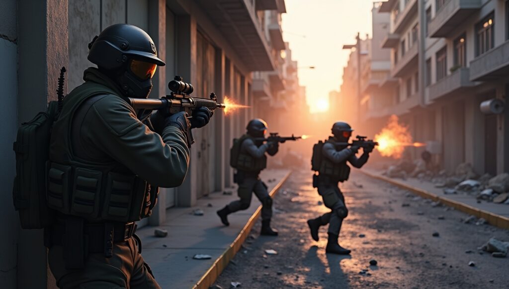 realistic tactical combat - scene call of duty